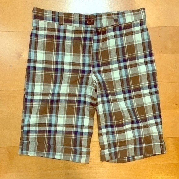Plaid Capri/ above the knee Shorts Size Medium - Picture 1 of 8